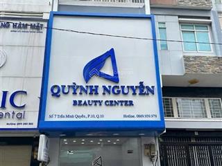 Giá rẻ 3x  cho thuê nhà mặt tiền 07 trần minh quyền, q10  4tầng. dt 4,3x16m