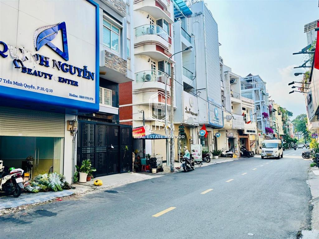 Giá rẻ 3x  cho thuê nhà mặt tiền 07 trần minh quyền, q10  4tầng. dt 4,3x16m