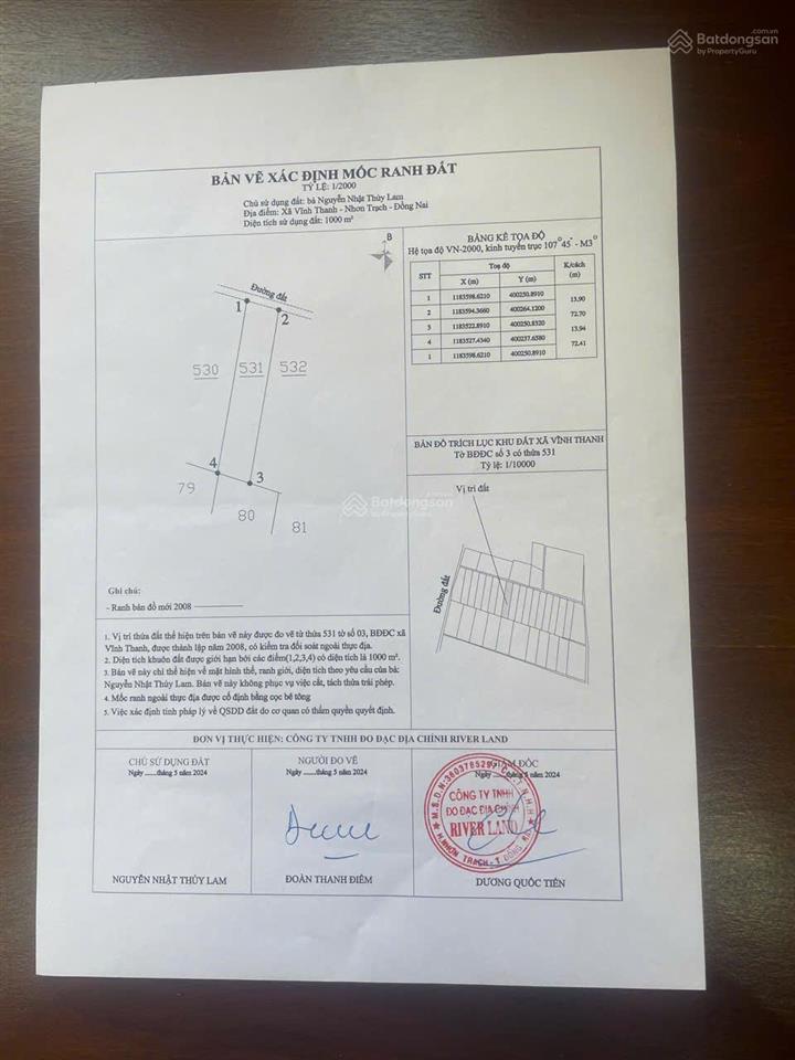 Chính chủ bán 1000m2 đất trồng cây lâu năm vĩnh thanh, nhơn trạch, đồng nai