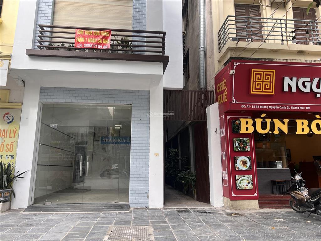 Cho thuê cửa hàng mặt phố nguyễn cảnh dị kinh doanh  mt 4.1m, diện tích 25m2