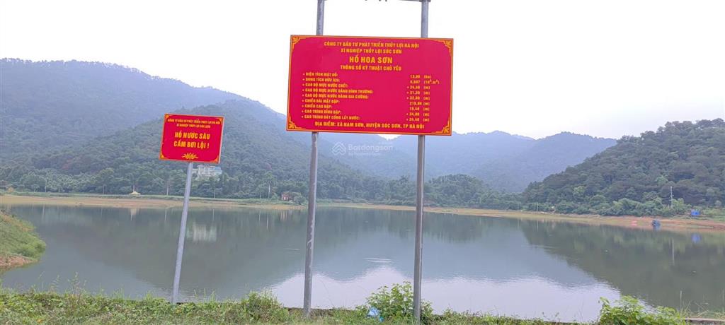 Chỉ hơn 3 triệu/m2 đất tại nam sơn, sóc sơn, dân cư đông đúc, tại hồ hoa sơn