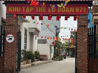 Ở ngay  khu tập thể quân đội lữ đoàn 971  bám sát ql3  an ninh tuyệt đối