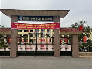 Bán đất thanh sơn  minh phú  sóc sơn  212,5m2 đường thông, lô góc