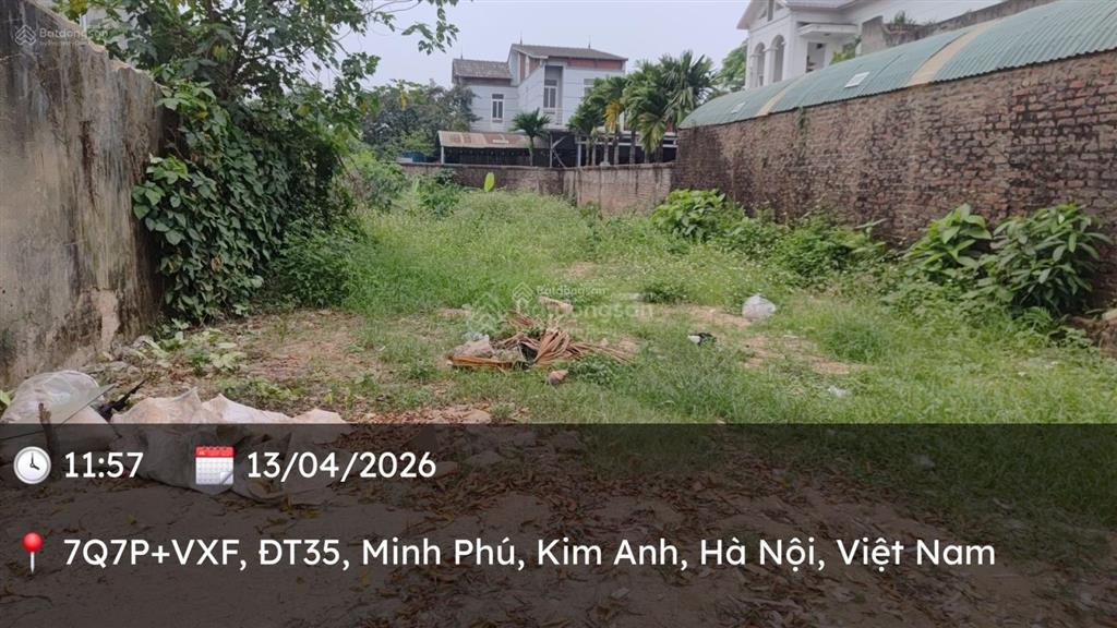 Chỉ 7.56 tỷ có ngay 280m đất mặt đường 35  kim anh  2 mặt tiền quy hoạch đường kênh 1500 tỷ