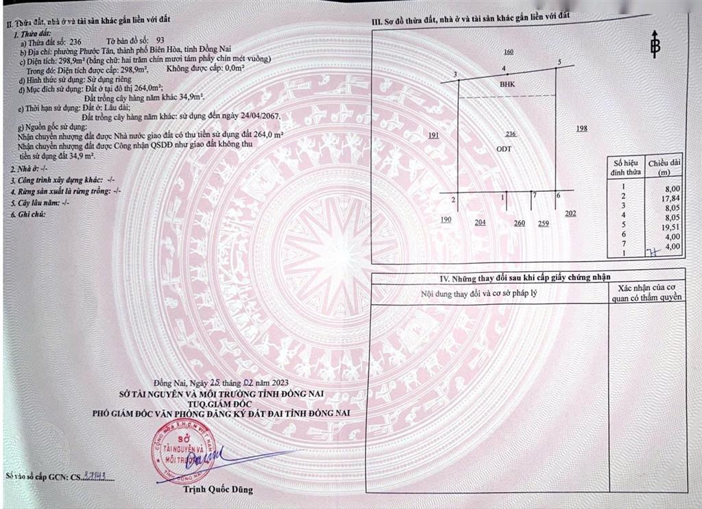 Chính chủ bán gấp đất ngộp phước tân  biên hòa, gần ql51 299m2 mt 16m