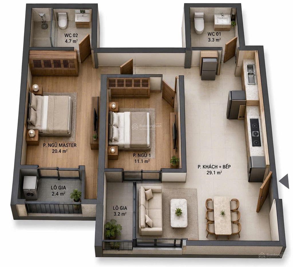 Bid residence căn 78,4m2 giá 3,8 tỷ, chính chủ, thương lượng