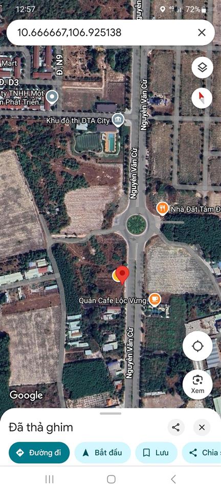 Bán đất hàng hiếm mặt tiền đường nguyễn văn cừ, xã phước an, nhơn trạch, đồng nai. 9,88 tỷ/491 m2