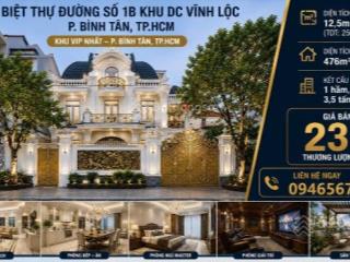 Bán biệt thự đường số 1b phường bình tân dt 12,5 x 20 đúc 1 hầm 1 trệt 2 lầu  0888 755 *** hiểu