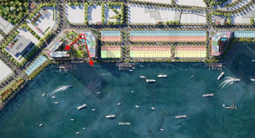 Nhà phố ven sông hàn 3 tầng gần bến du thuyền giá 45,7 tỷ