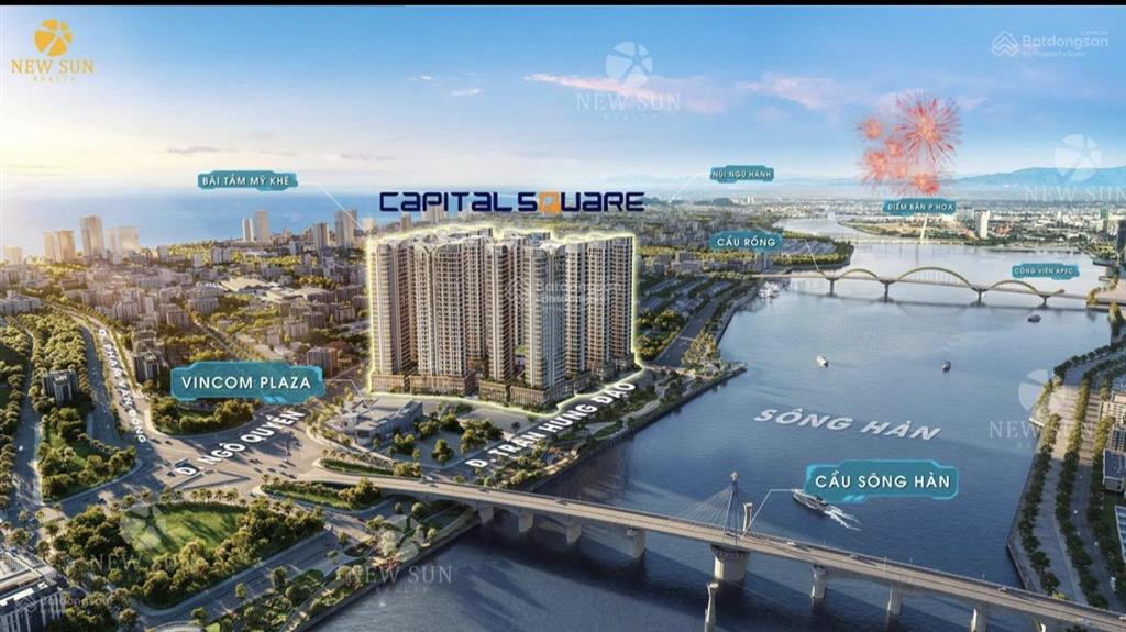 Bán căn hộ 1pn tại capital square, tầng cao, 49m2 view mặt sông hàn