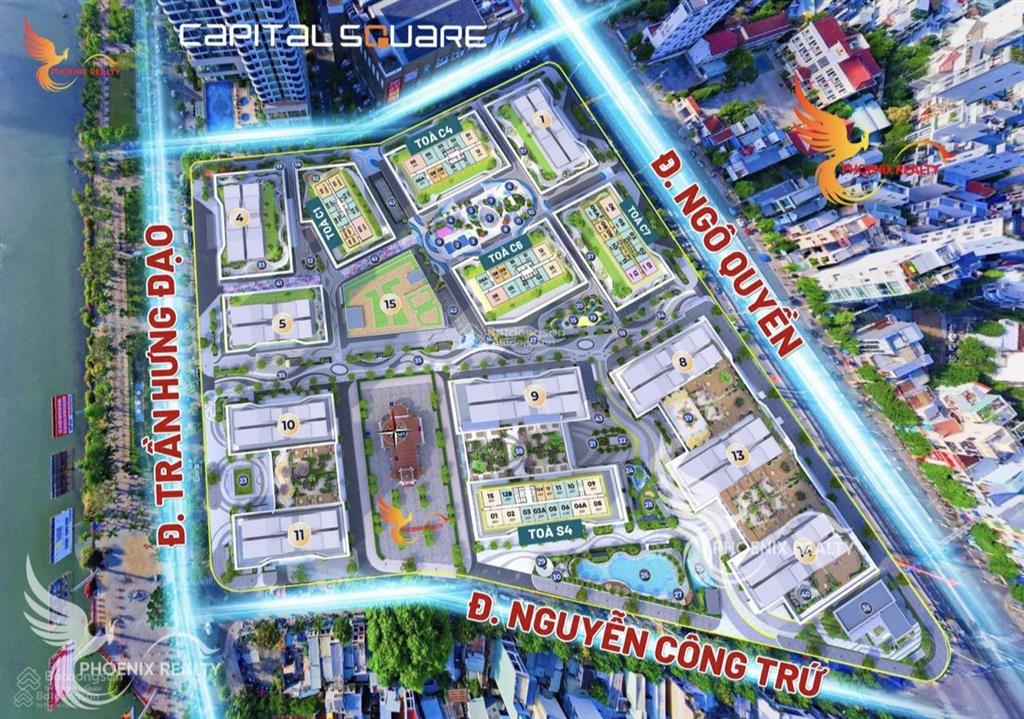 Bán căn hộ 1pn tại capital square, tầng cao, 49m2 view mặt sông hàn