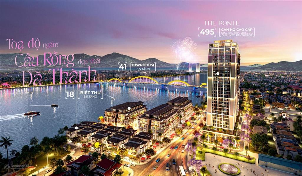 Chủ nhờ bán gấp căn 1+ tầng cao view trực diện sông hàn sun ponte, hướng thuỷ phù hợp kinh doanh