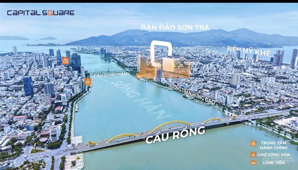 Chỉ 5,9 tỷ 65m2 cho căn 2pn capital square trung tâm tp trực diện mặt sông hàn, giá gốc từ cđt