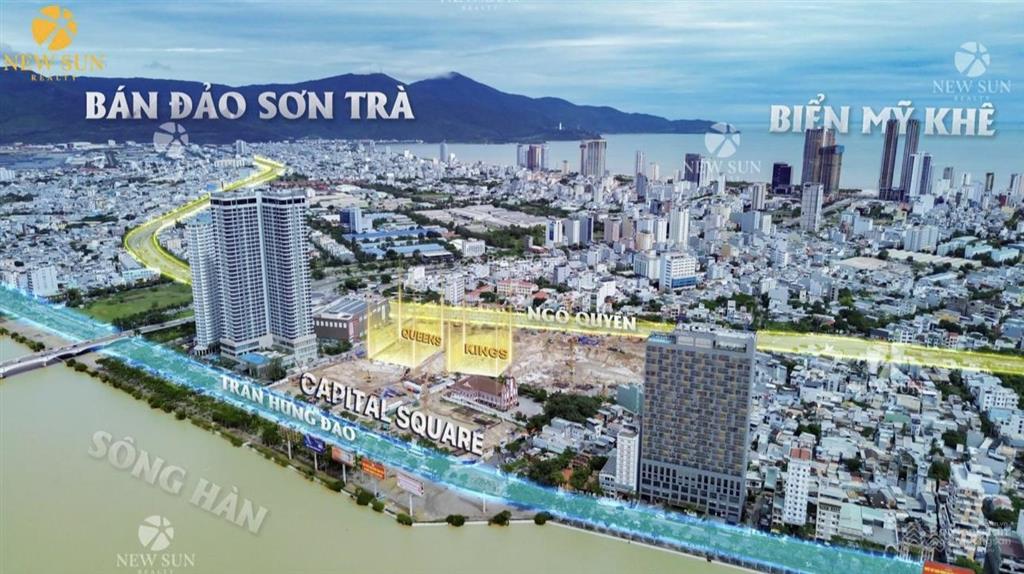 Bán căn hộ trung tâm tp capital square 1pn 4 tỷ. trực diện mặt sông hàn rộng 45m2