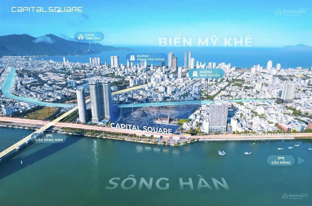 Capital square 1pn, view trực diện sông hàn 3,95 tỷ, giá tốt nhất thị trường