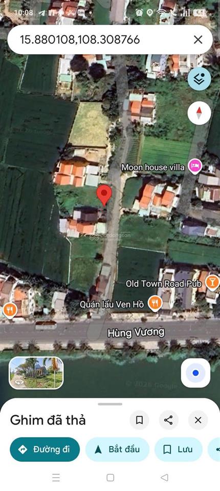 Mặt tiền view lúa hùng vương đường ô tô ra vào 5m
