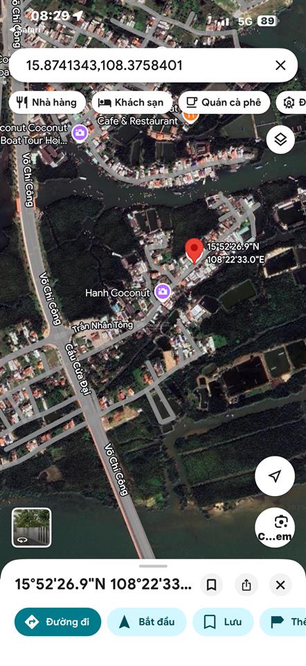 Mặt tiền kinh doanh rừng dừa 7 mẫu hội an
