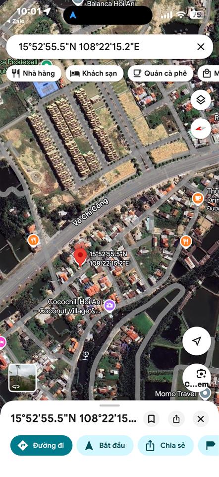 Mặt tiền đường rừng dừa 7 mẫu (depam) hội an