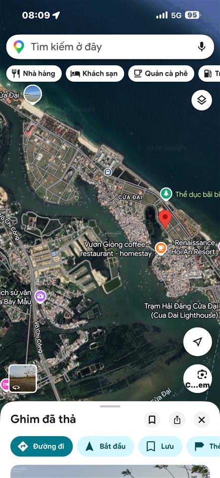 Mặt tiền view sông hậu view biển cửa đại