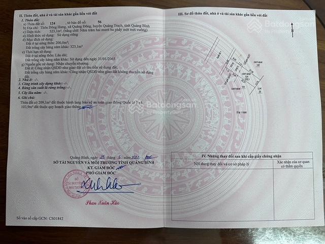 Bán đất ql 1a, quảng đông, khu đảo yến, 3,7 tỷ hạ giá còn 3.5 tỷ diện tích 523m2, mặt tiền 13m