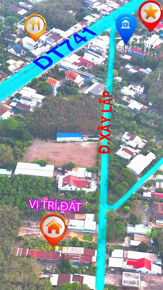 Bán đất thổ cư vị trí trung tâm phước hòa  gần dt741 kcn tam lập ubnd xã phước hoà