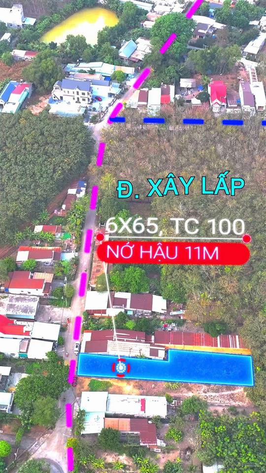 Bán đất thổ cư vị trí trung tâm phước hòa  gần dt741 kcn tam lập ubnd xã phước hoà