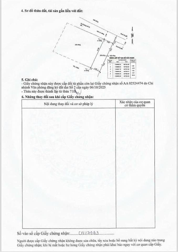 Đất 52m2 bên đường số 42 hiệp bình chánh giá 4.4 tỷ