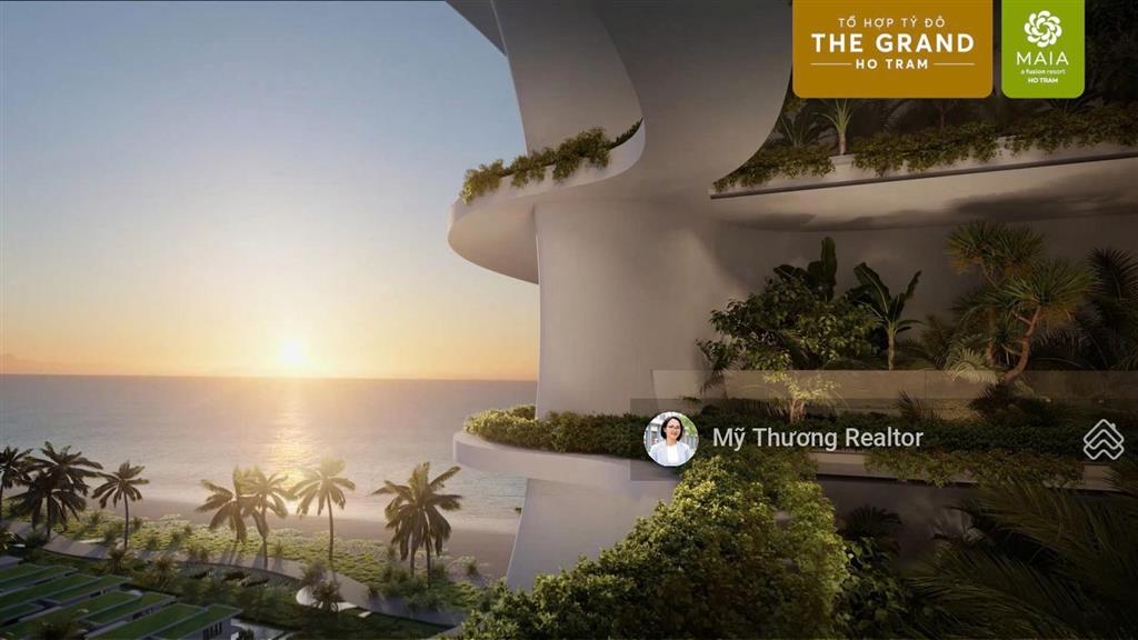 Hàng hiếm căn 2pn maia hồ tràm  tầng cao view biển mặt trời mọc & toàn cảnh the grand