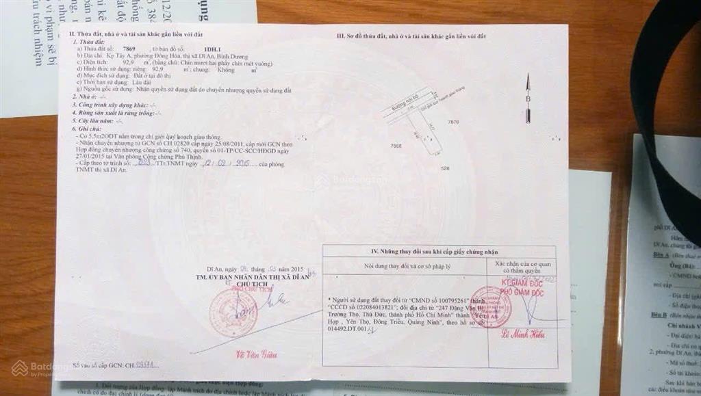 Đất đẹp phường đông hòa, gần bigc go dĩ an, bình dương. tp hcm