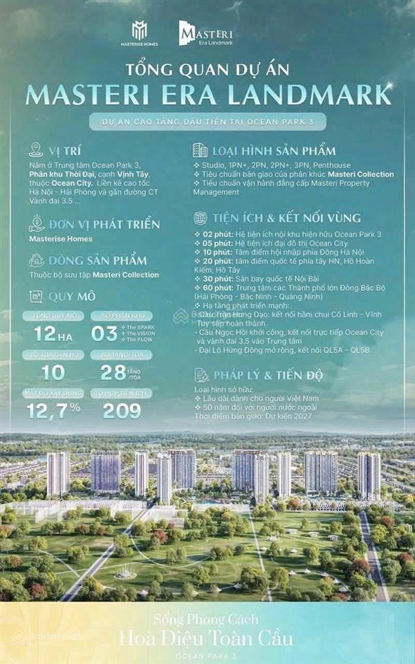 Siêu hiếm căn 2pn giá chỉ 4,1 tỷ view pháo hoa  masteri era landmark