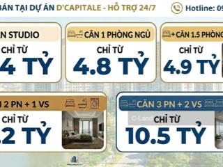 [quỹ căn hot nhất] chuyên bán d'capitale trần duy hưng cập nhật giá thật tháng 6/2026