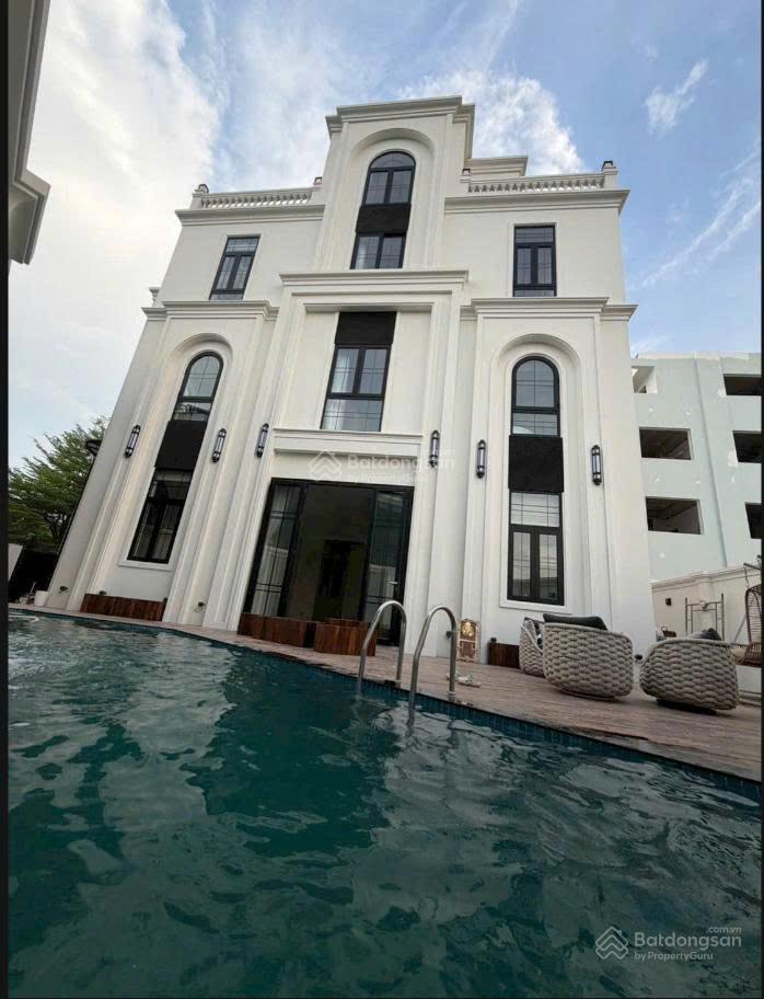 Villa quận 2 thạnh mỹ lợi hồ bơi  dt 6x20 nở hậu 18m2  cn 238,1m2  hầm 5 tầng  giá 48 tỷ