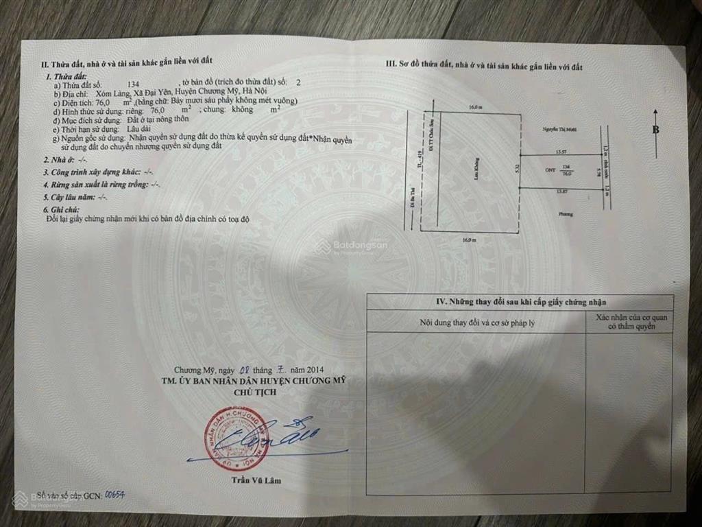 Bán đất mặt đường tl419 cực đẹp không 1 lỗi nhỏ