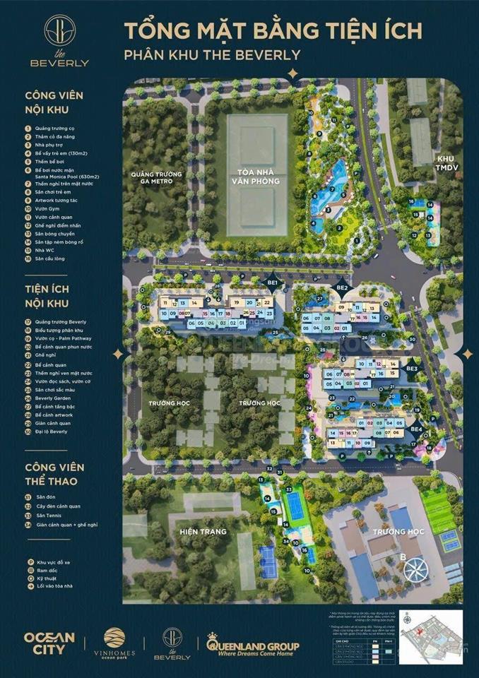 Cho thuê shop chân đế sảnh be1  beverly vinhomes ocean park 1 ocp1