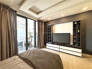 Cho thuê căn hộ studio ban công sân vườn, full nt, nhận nước ngoài, mặt tiền gần chợ tân định