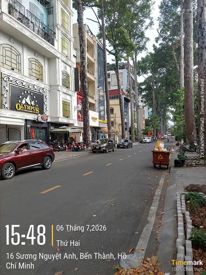 Hợp đồng thuê 5%/năm, chủ cần bán nhà mt đường sương nguyệt ánh bến thành quận 1. 4,8x20m giá 96 tỷ