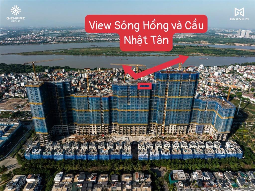 Duplex 2 tầng 203,9m2 4pn 5wc view trực diện sông hồng cực hiếm noble crystal