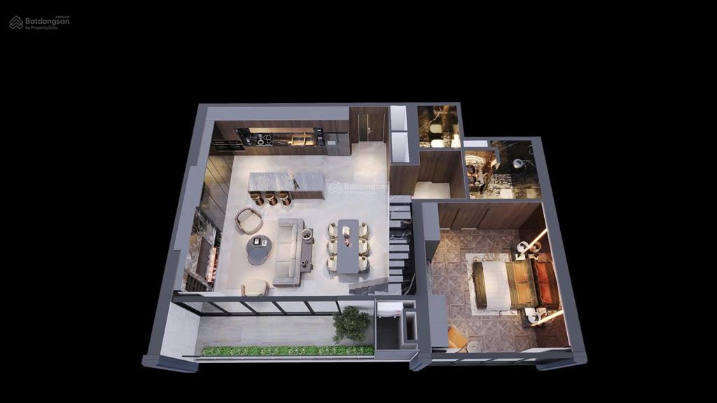 Duplex 2 tầng 203,9m2 4pn 5wc view trực diện sông hồng cực hiếm noble crystal