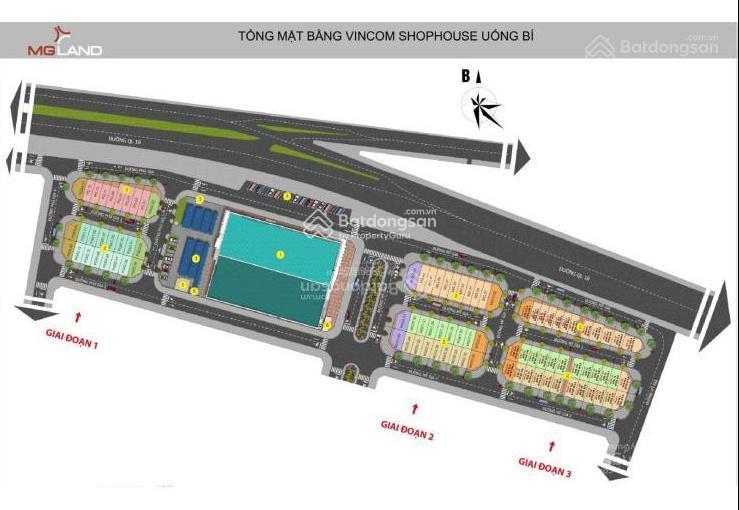 Chính chủ bán biệt thự lô góc hai mặt tiền tại vincom shophouse uông bí, 5,5 tỷ, 78,7m2, 4 tầng