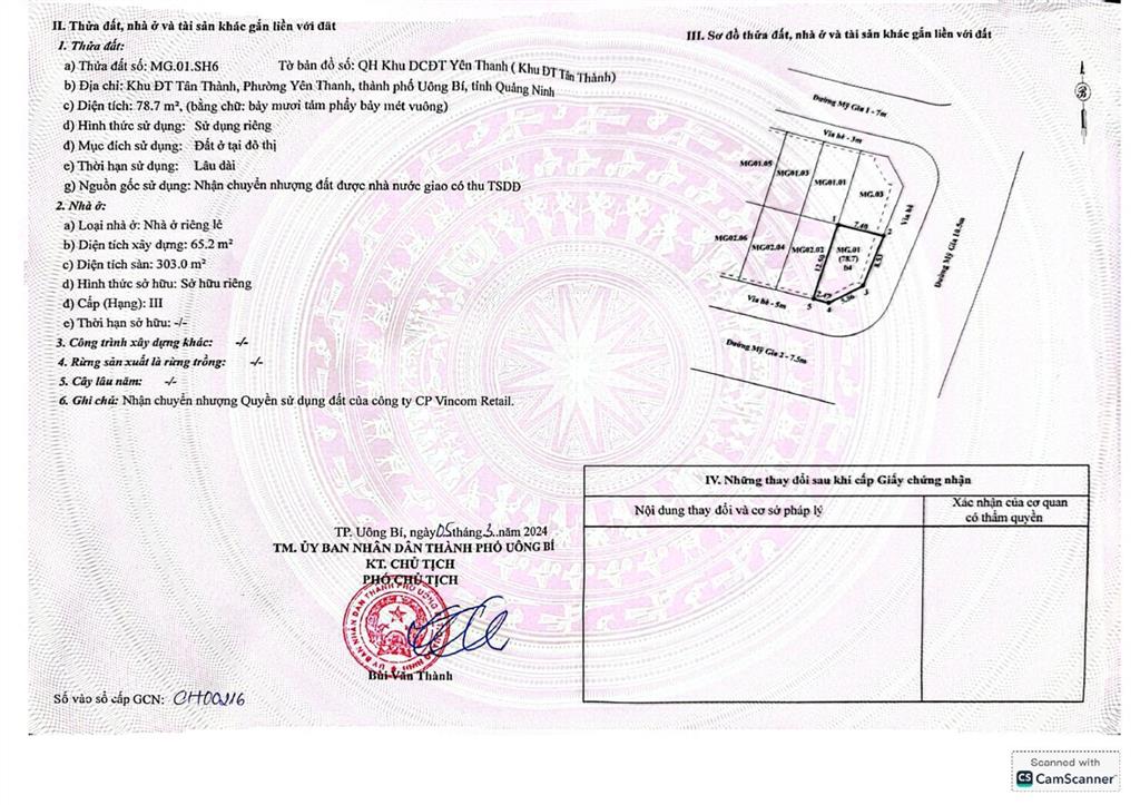 Chính chủ bán biệt thự lô góc hai mặt tiền tại vincom shophouse uông bí, 5,5 tỷ, 78,7m2, 4 tầng