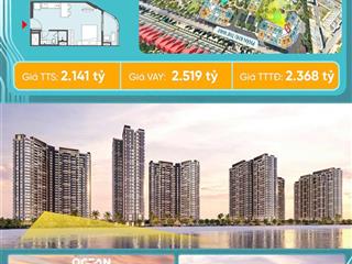 Bán căn studio masteri grand coast view hồ tạo sóng lớn nhất đông nam á.giá chỉ 2,1 tỷ
