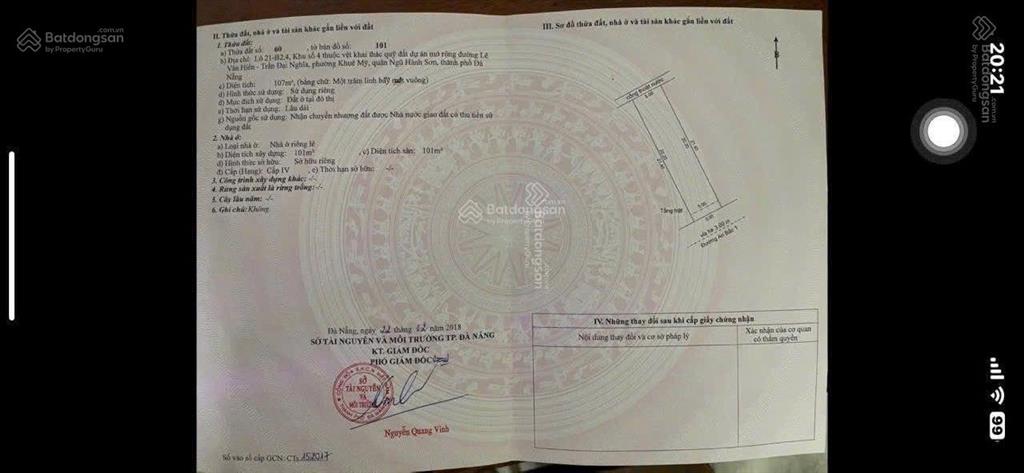 Nhỉnh 6 tỷ bán dãy trọ hướng đông nam (cực hiếm) gần phường ngũ hành sơn