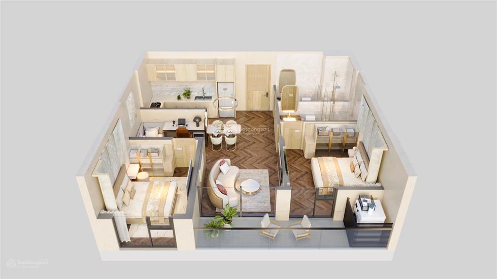 Căn 2 ngủ + 69,95m2 8,508 tỷ rivea residences hoàng mai view sông hồng, cầu vĩnh tuy