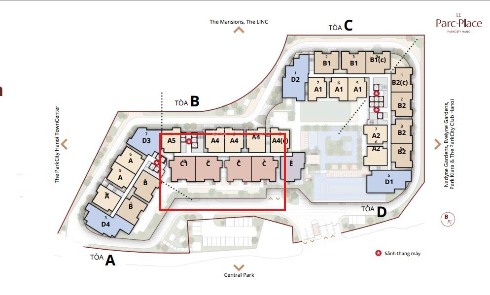 Căn 3pn 162m2 view trực diện công viên 4,2ha 17 tỷ hướng tây nam le parc place  park city