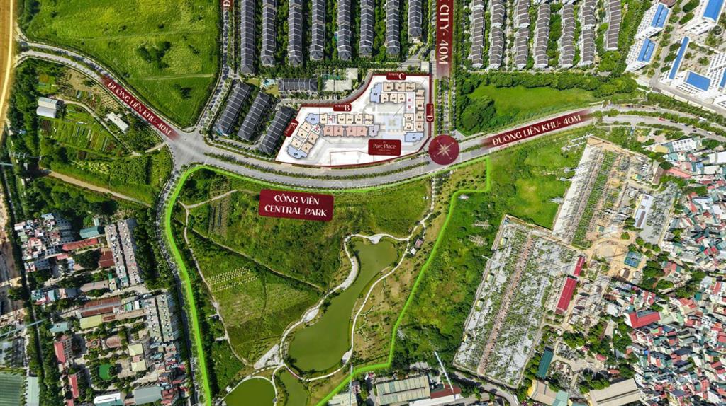 Căn 3pn 162m2 view trực diện công viên 4,2ha 17 tỷ hướng tây nam le parc place  park city
