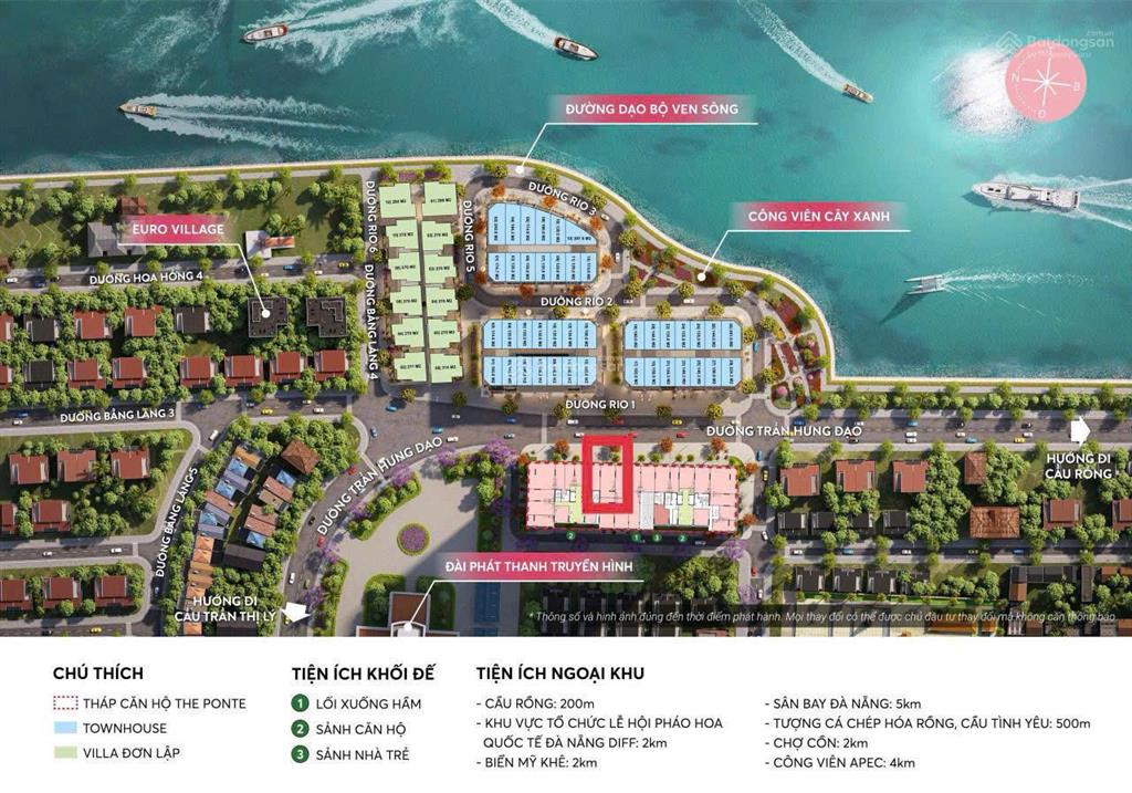 Căn t0111 shophouse khối đế sun ponte ngay cầu rồng mặt trần hưng đạo trung tâm du lịch đà nẵng