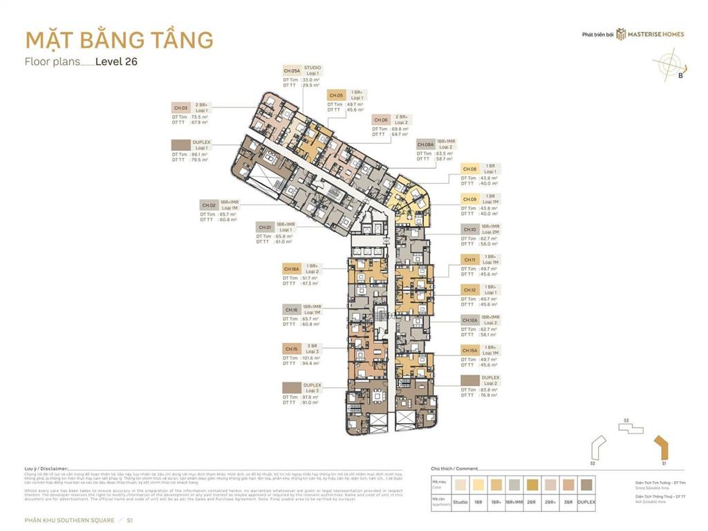 Bán cc 1pn, 1vs, 40m2 giá ưu đãi tại tòa s1, southern square, hưng yên
