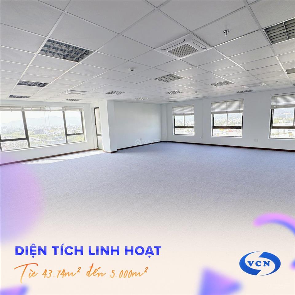 Cho thuê văn phòng vcn building  vĩnh điềm trung, giá chỉ từ 5.000.000đ/tháng (130.000đ/m2/tháng)