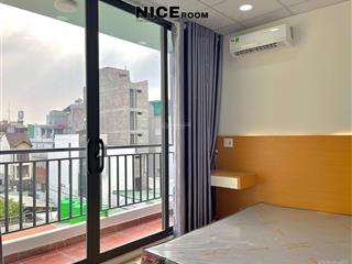 Cho thuê căn hộ mini 1 phòng ngủ rộng 35m2 tách bếp riêng biệt có bancong  full nội thất