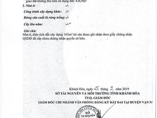 Bán đất mặt tiền đường lý thường kiệt, tt. vạn giã, vạn ninh diện tích lớn 591,9m2